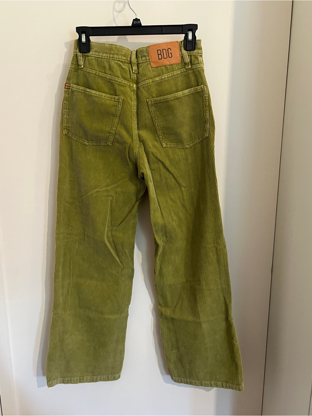 BDG Olive Green Wide-Leg Corduroy Pants - Picture 2 of 3